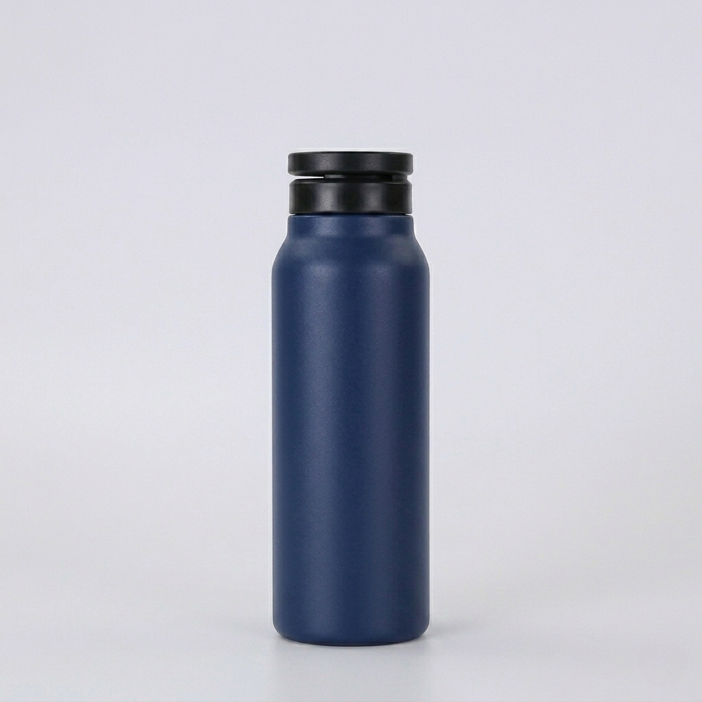 Dark blue navy Proper Fit MagMount 720ml insulated stainless steel gym water bottle